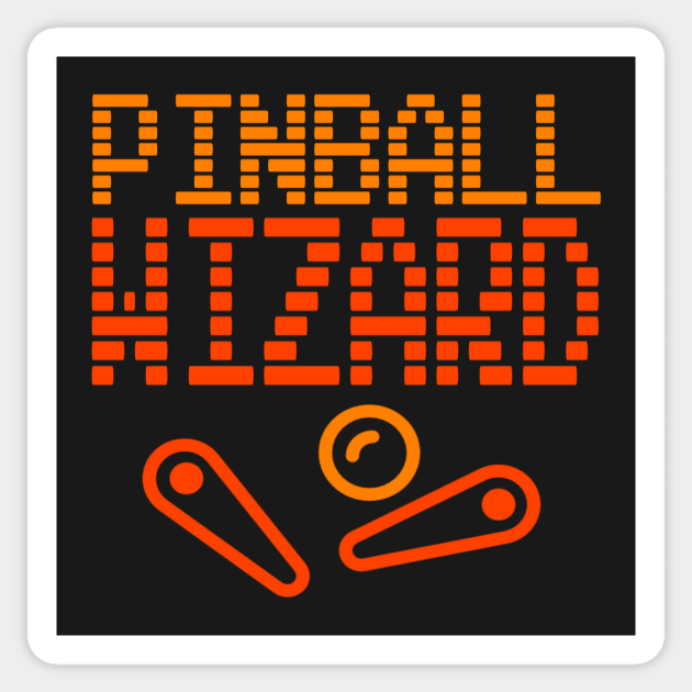 Pinball Wiz (Orange Edition) Sticker by LefTEE Designs